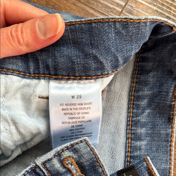 Joe's Jeans Women's Blue Denim Shorts - Picture 3 of 4